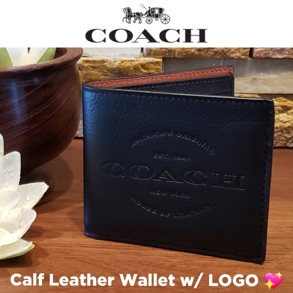 **SALE - Last One!** NEW Coach Calf Leather Wallet - Picture 1 of 6